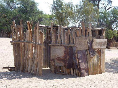 hut landscape namibia