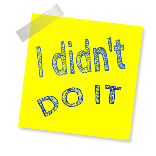 i didn't do it reminder post note