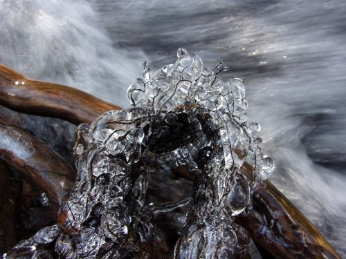 ice winter cascade