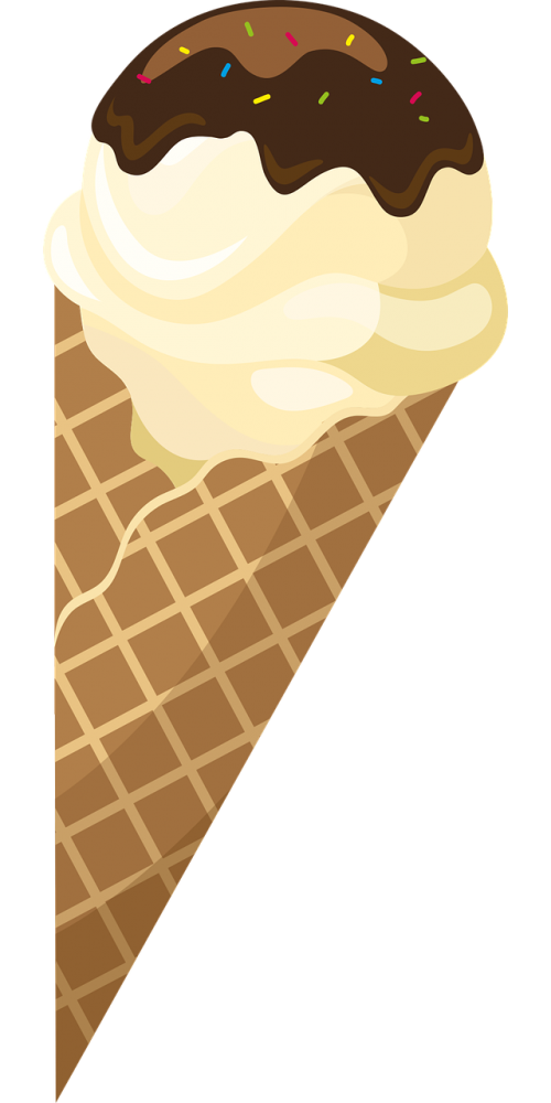 ice ice cream waffle