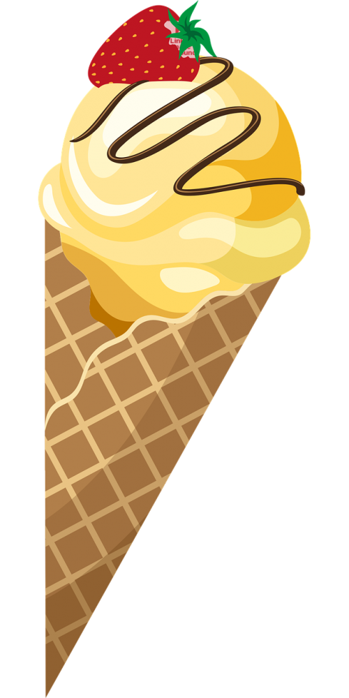 ice ice cream waffle