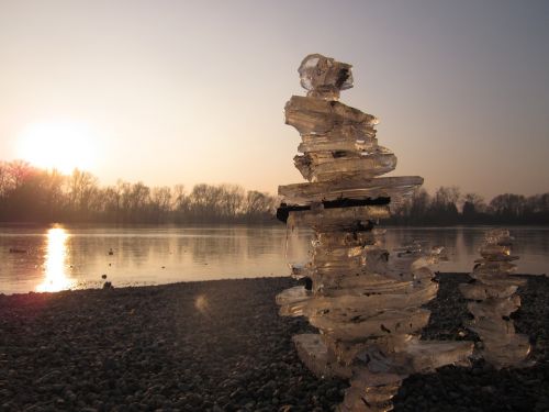 ice ice pyramid sunset