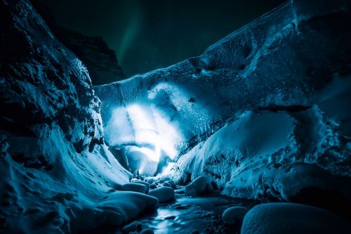 ice cave rocks