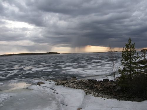 ice thunderstorm landscape
