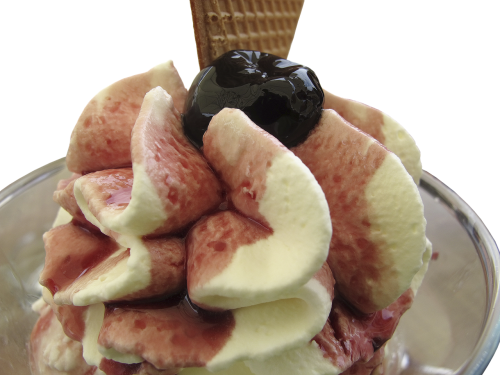 ice ice cream sundae waffle