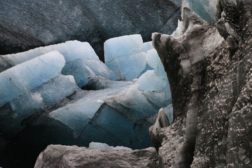 ice glacier blue