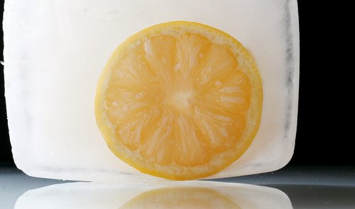 ice  lemon  frozen