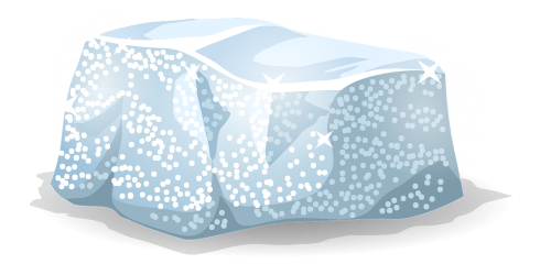 ice frozen block