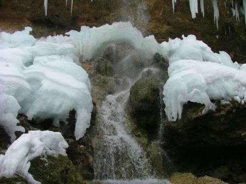 ice waterfall winter