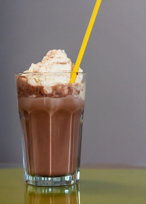 ice chocolate drink cafe