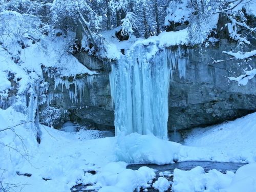 ice climbing nature winter