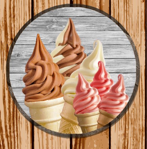 ice cream wooden ice cone