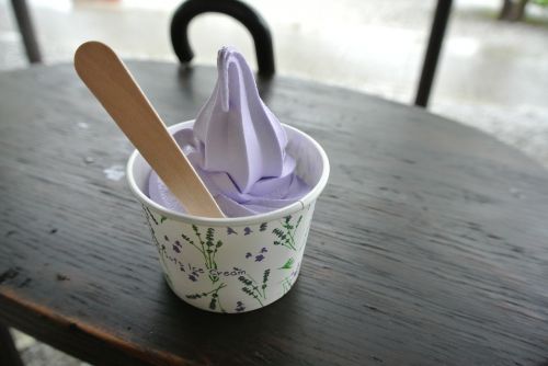 ice cream soft serve ice cream lavender