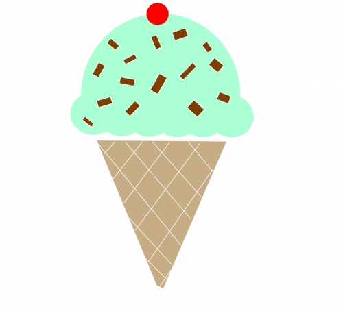 ice cream cone mint