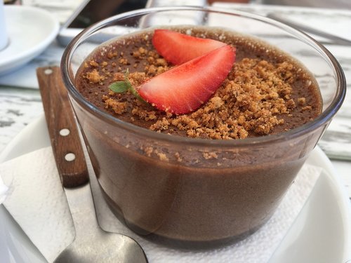 ice cream  chocolate  mousse