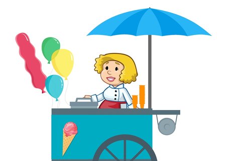 ice cream  cart  car