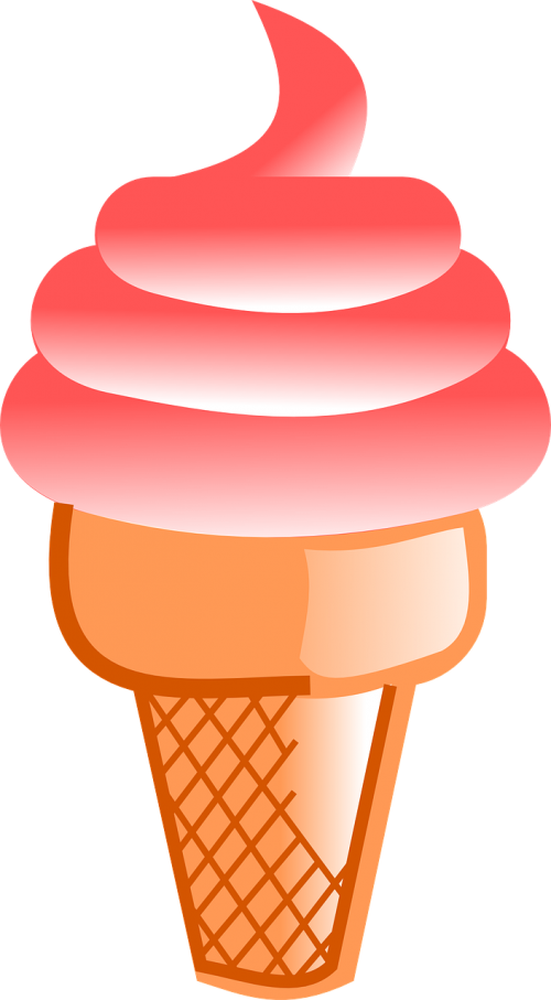 ice cream pink cream