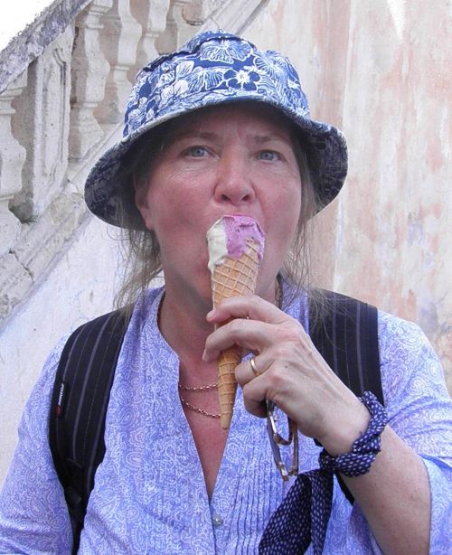 ice cream woman granny