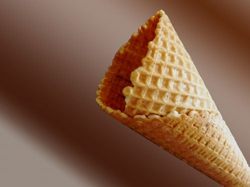 ice cream cone waffle ice