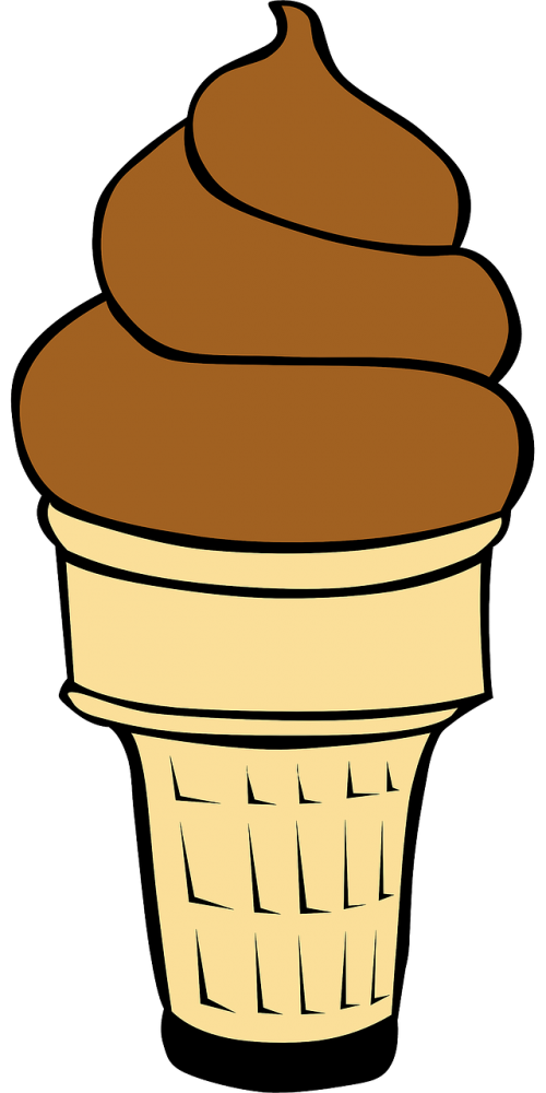 ice cream cone chocolate ice cream dessert