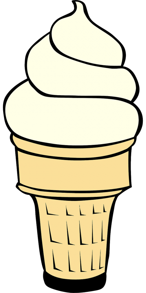 ice cream cone vanilla ice cream dessert