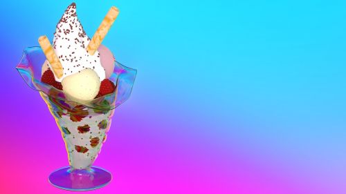ice cream sundae cream dessert