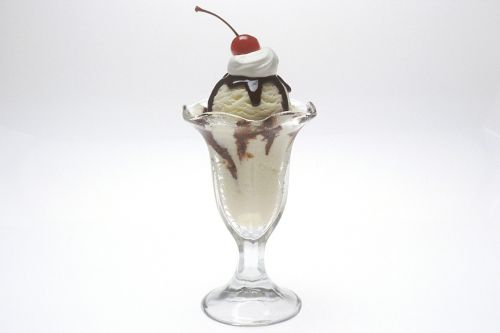 ice cream sundae whipped cream cherry