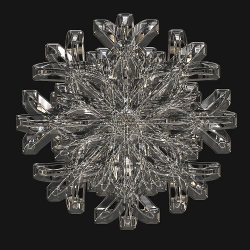 ice crystal snowflake cold