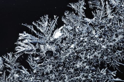 ice crystals winter ice