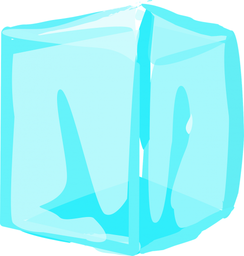 ice cube transparent frozen