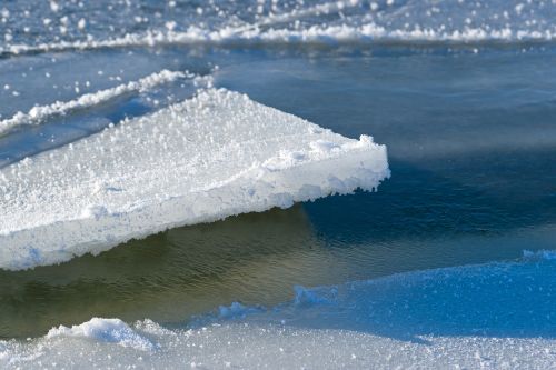 ice floe water winter