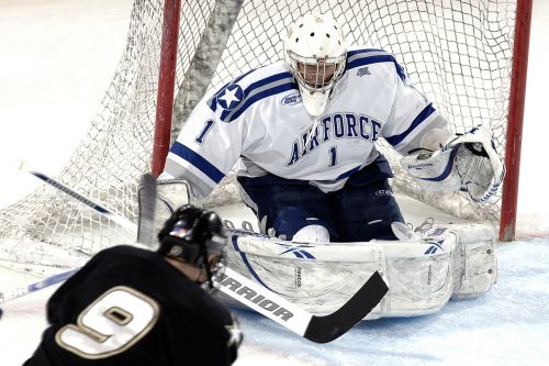 ice hockey goalie goal