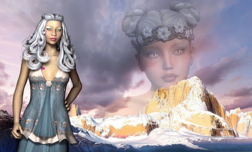 ice queen woman fantasy