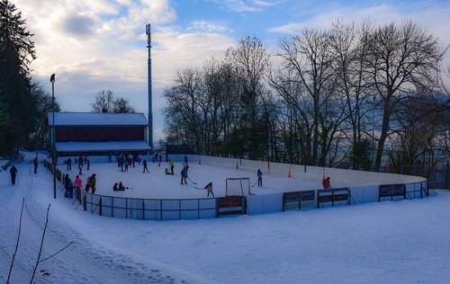 ice rink  winter  cold