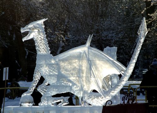 ice sculptures winter cold