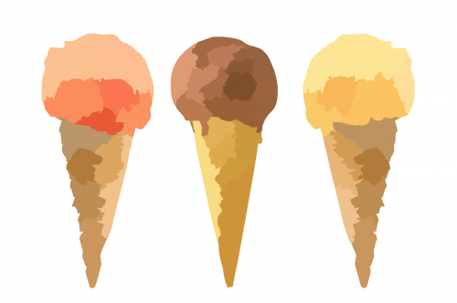 icecream cones dessert vanilla