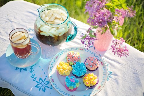 iced tea  summer  cupcakes
