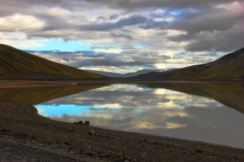 iceland mountains sky