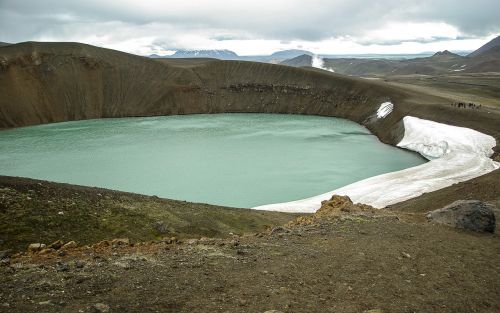 iceland crater volcano