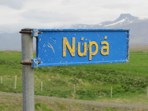 iceland street sign nupa
