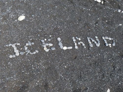 iceland beach pebble