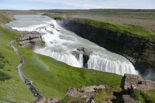 iceland gullfoss waterfall