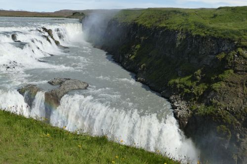 iceland gullfoss waterfall