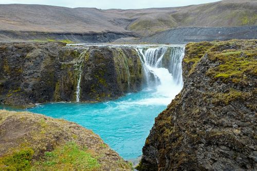 iceland waterfall water