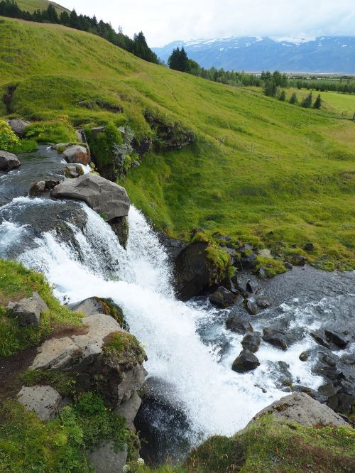 iceland waterfall nature