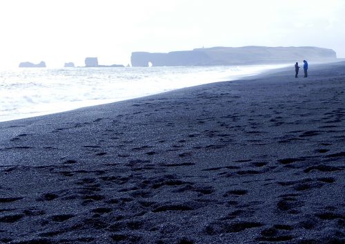 iceland black beach stones