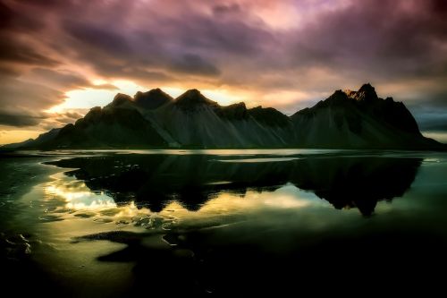 iceland rock mountains