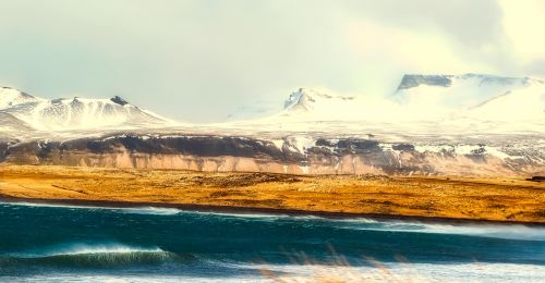 iceland panorama sea