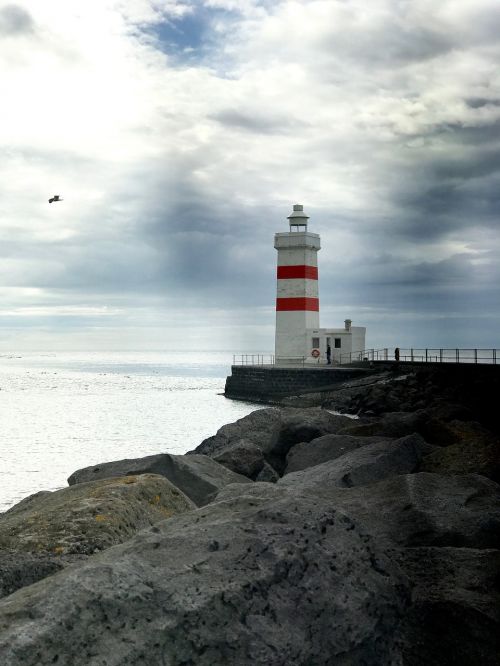 iceland lighthouse rock