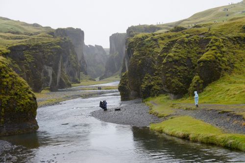 iceland canyon steep coast